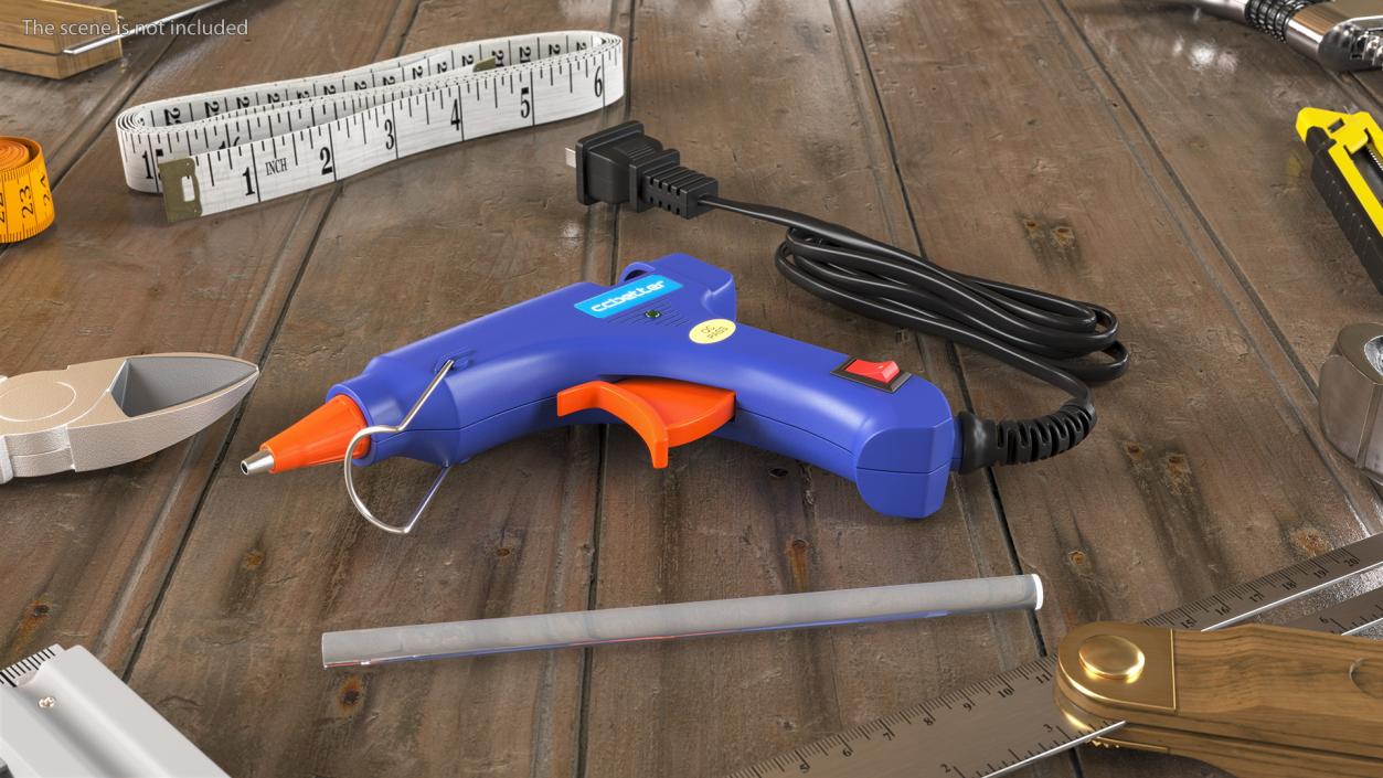 3D CCbetter Mini Hot Glue Gun Folded model