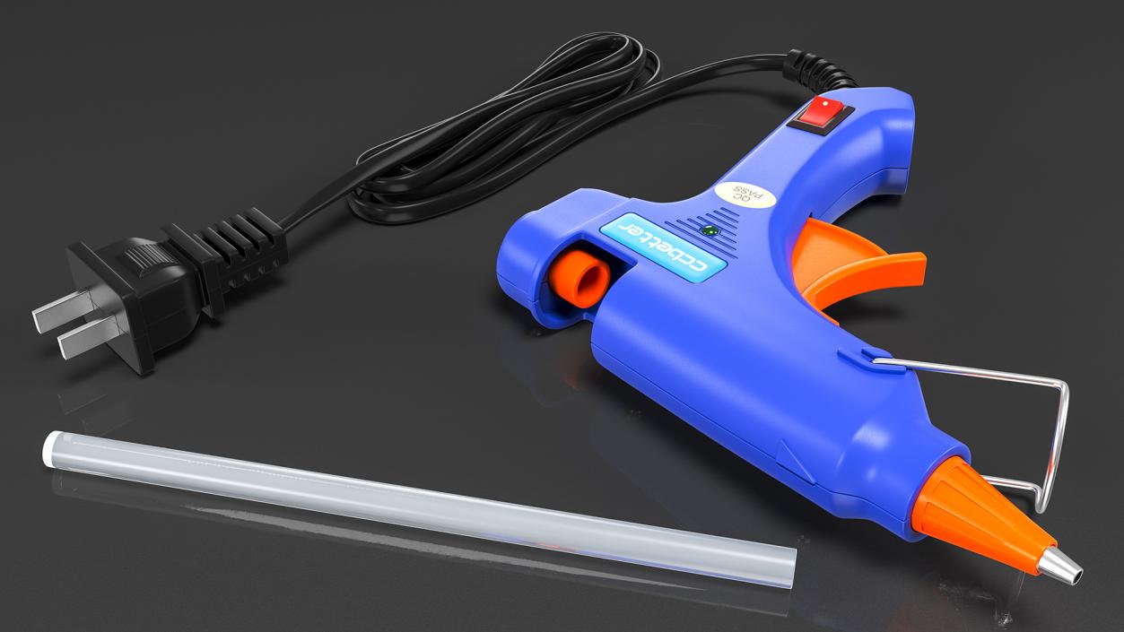 3D CCbetter Mini Hot Glue Gun Folded model