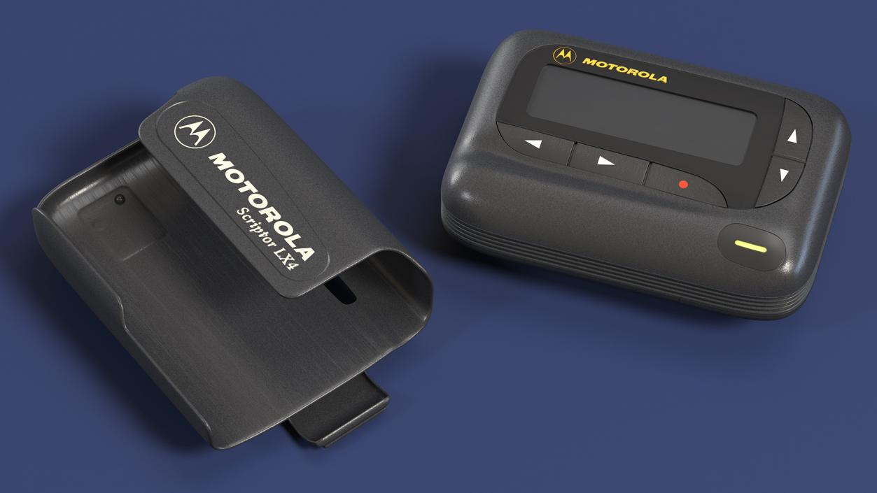 3D model Motorola Scriptor LX4 Pager in Case