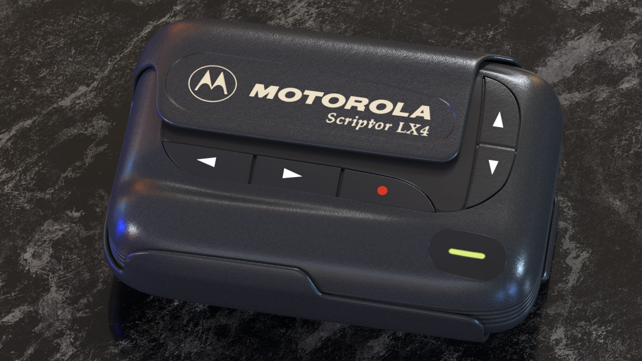 3D model Motorola Scriptor LX4 Pager in Case