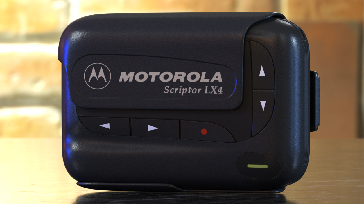 3D model Motorola Scriptor LX4 Pager in Case