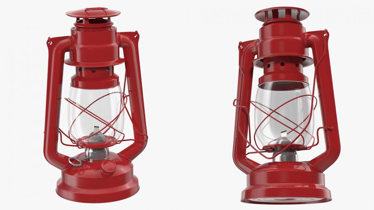 Retro Kerosene Lamp 3D model