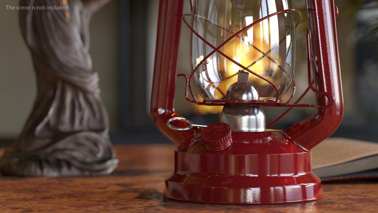 Retro Kerosene Lamp 3D model