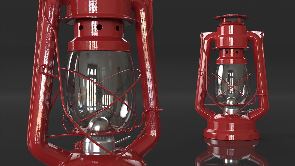 Retro Kerosene Lamp 3D model