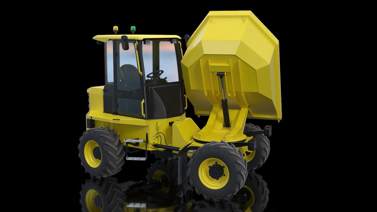 3D Cabbed Dumper Generic Rigged model