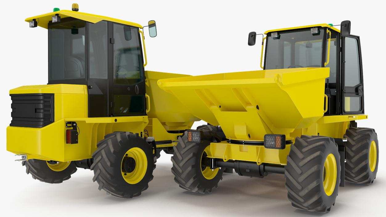 3D Cabbed Dumper Generic Rigged model