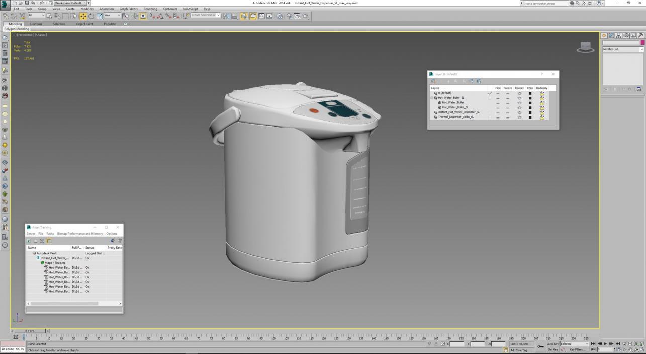 Hot Water Boiler 3L 3D model