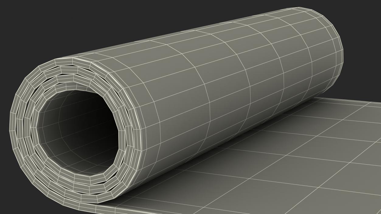 3D model Yoga Mat Rolled Cork