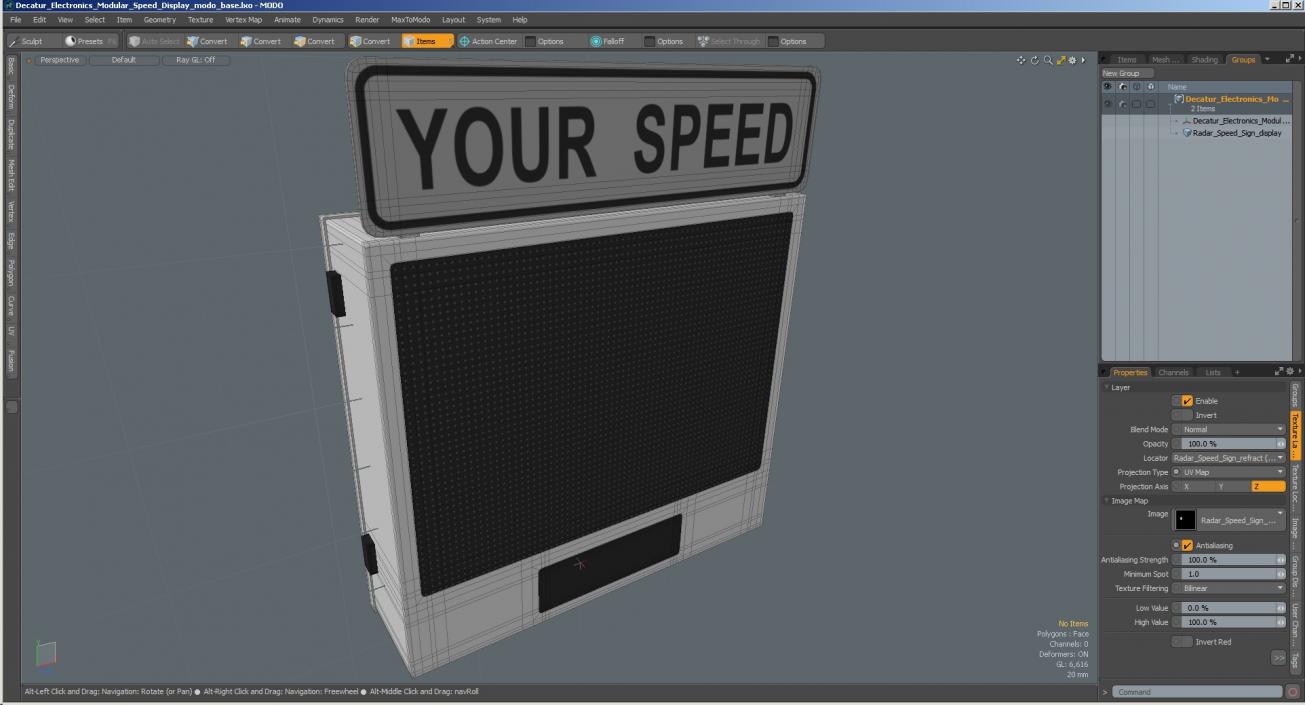 3D Decatur Electronics Modular Speed Display