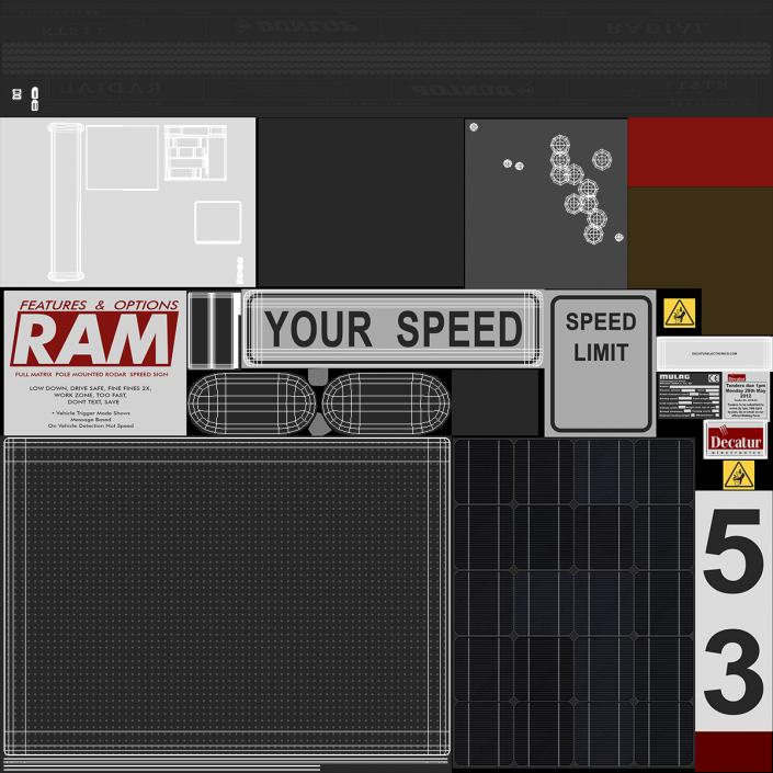 3D Decatur Electronics Modular Speed Display