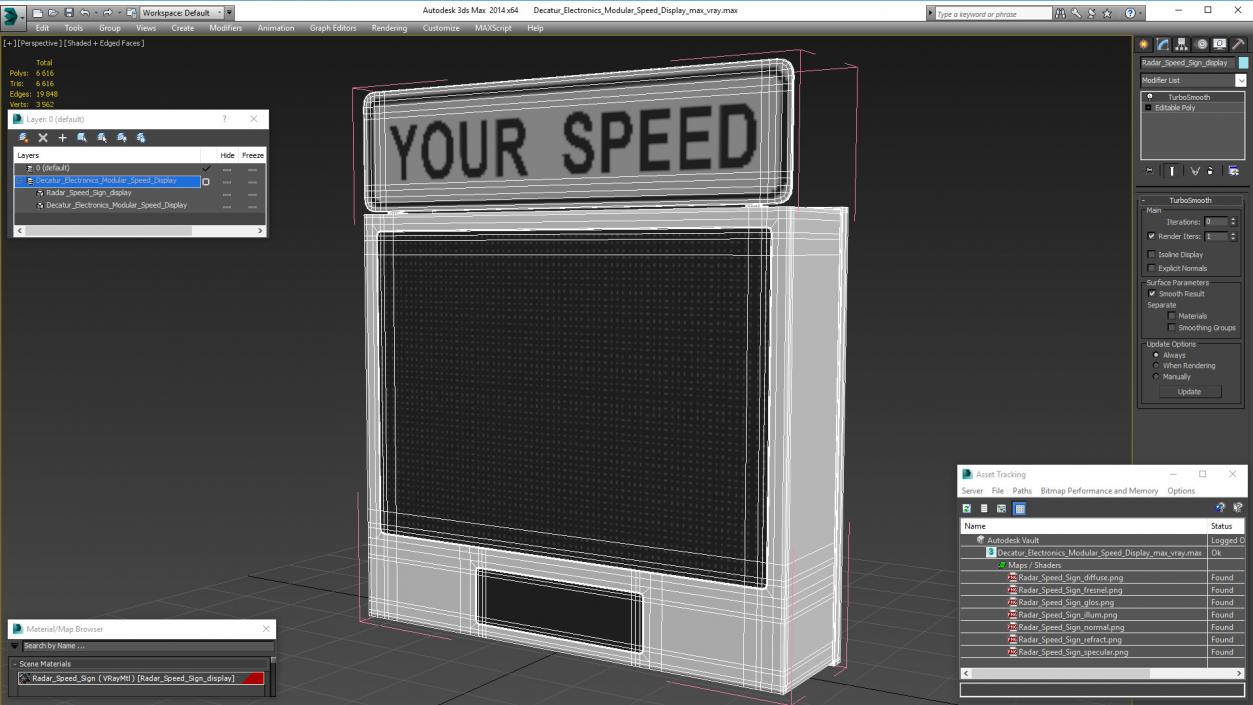 3D Decatur Electronics Modular Speed Display