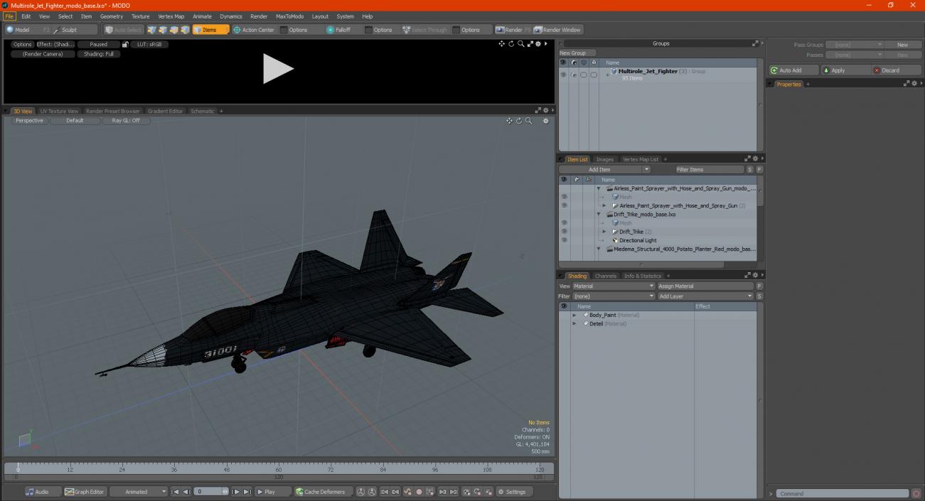 3D Multirole Jet Fighter