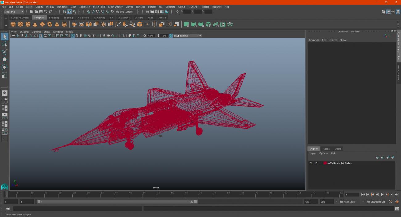 3D Multirole Jet Fighter