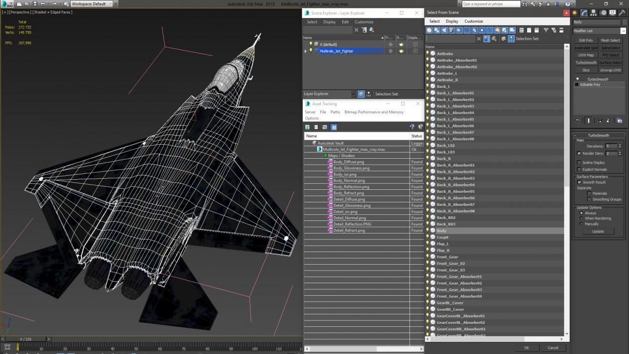 3D Multirole Jet Fighter