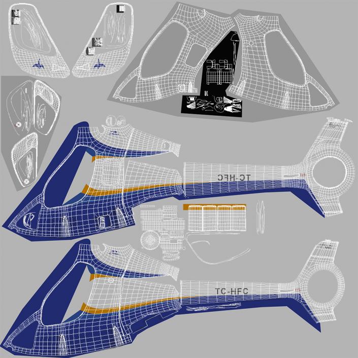 3D Training Helicopter Guimbal Cabri G2