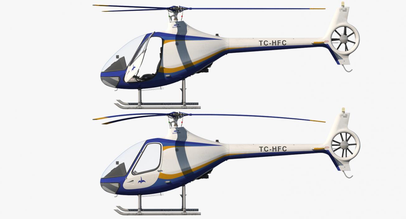 3D Training Helicopter Guimbal Cabri G2