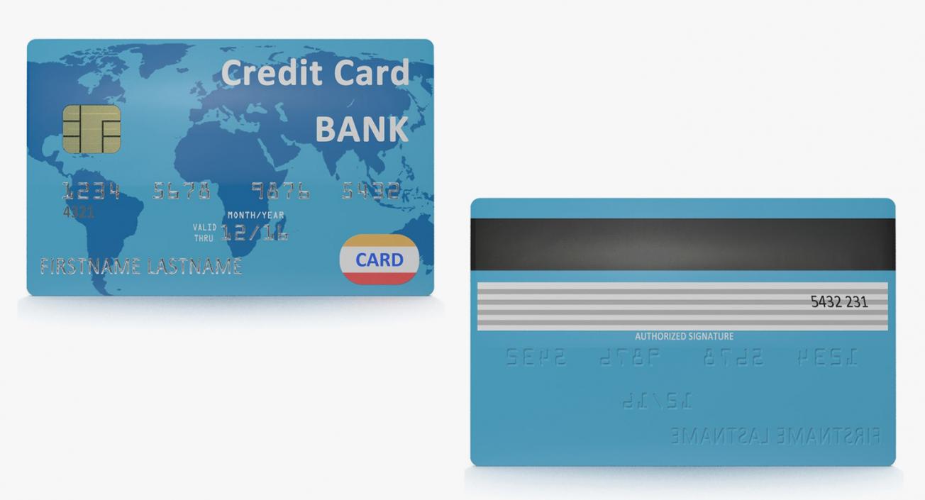 Credit Cards and Terminals Collection 3D