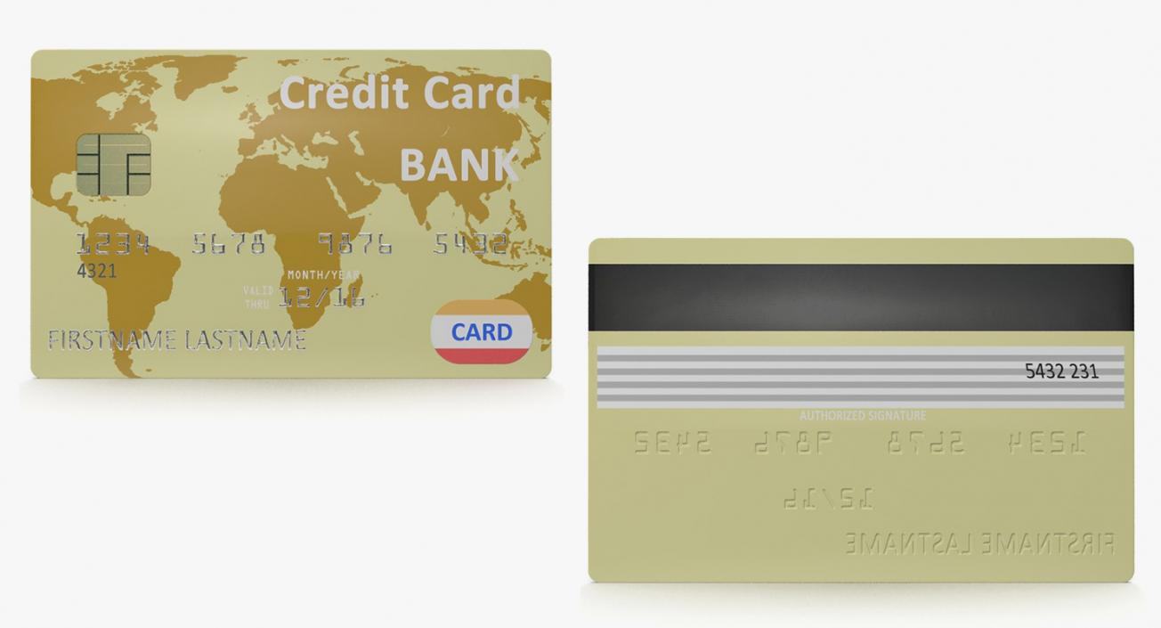 Credit Cards and Terminals Collection 3D