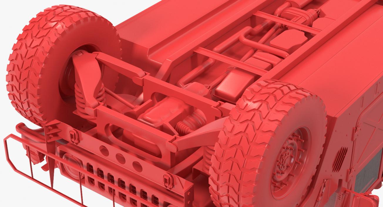 HMMWV M998 Desert Rigged 3D model