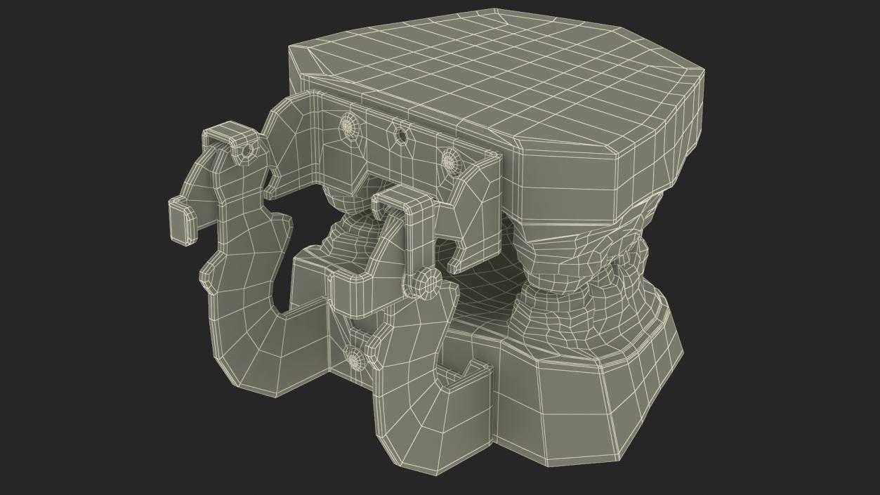 3D Typodont Teaching Studying Model with Removable Underbite Teeth model