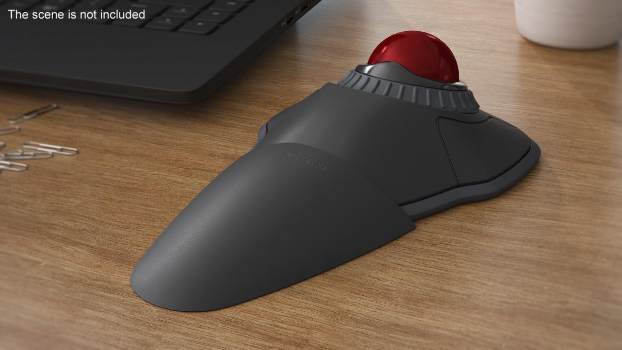 Trackball Mouse with Red Ball 3D model