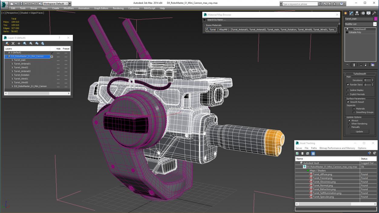 DJI RoboMaster S1 Mini Cannon 3D model