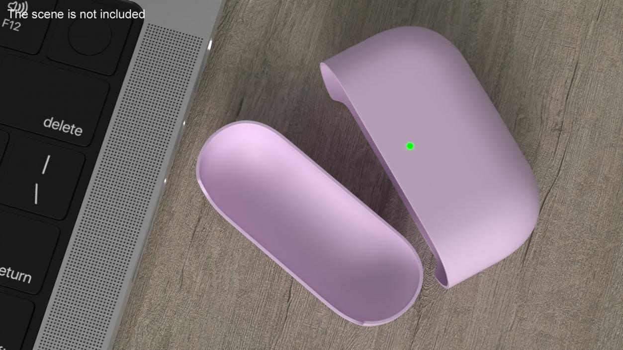 Silicone Case Apple AirPods Pro 2 USB-C Pink 3D model