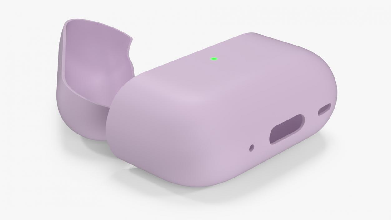 Silicone Case Apple AirPods Pro 2 USB-C Pink 3D model