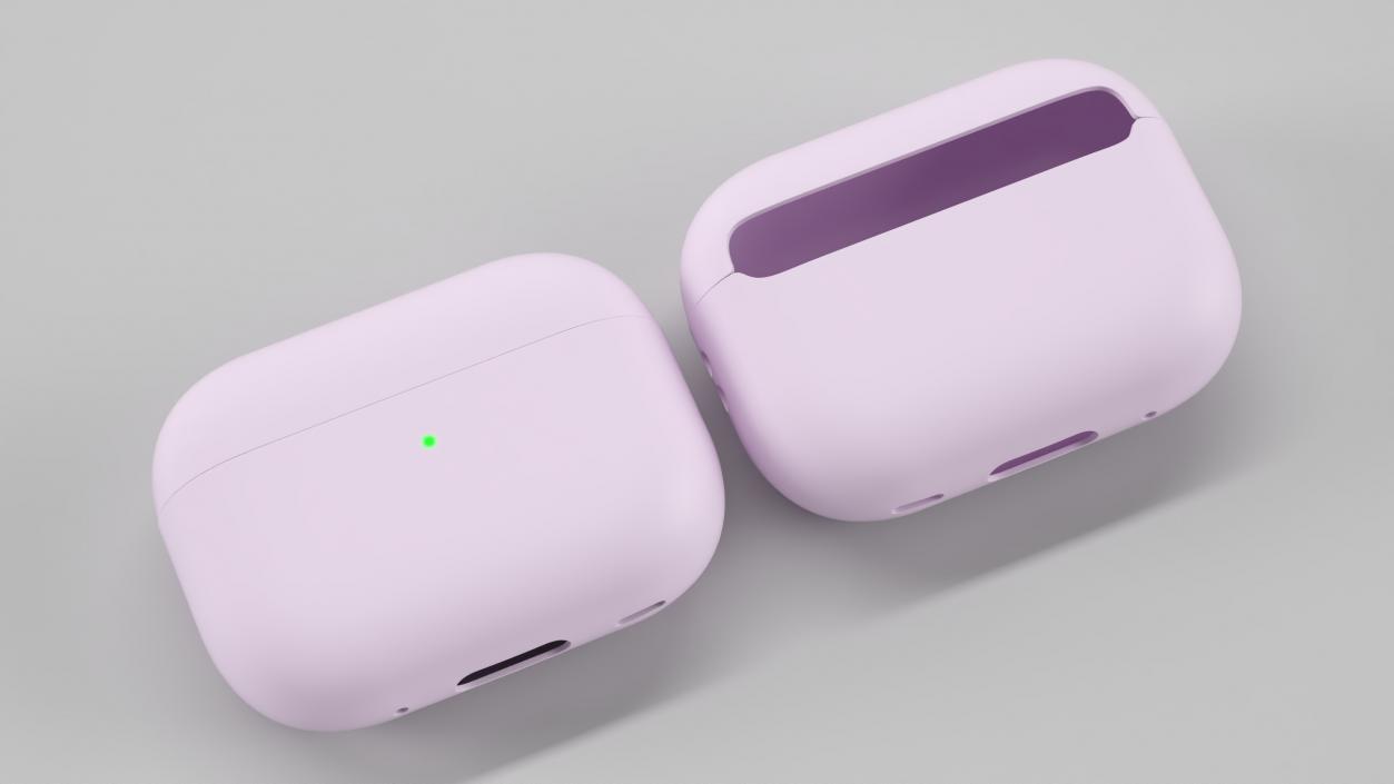 Silicone Case Apple AirPods Pro 2 USB-C Pink 3D model