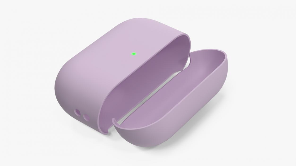 Silicone Case Apple AirPods Pro 2 USB-C Pink 3D model