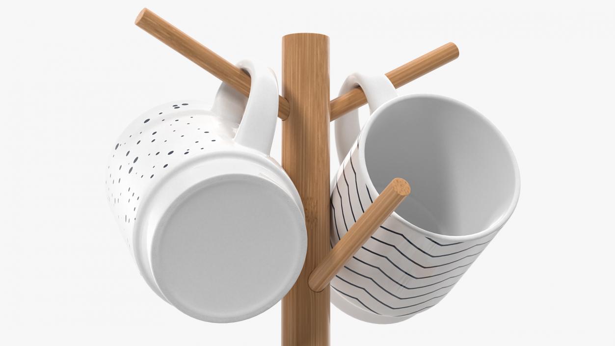 3D Kitchen Mug Tree Stand Set