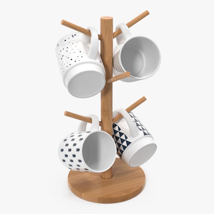 3D Kitchen Mug Tree Stand Set