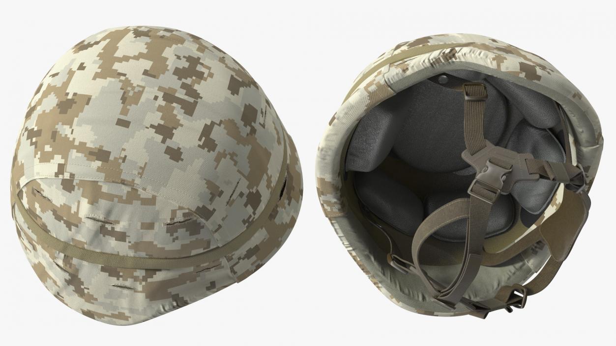 3D USMC Lightweight Helmet Desert Camo Cover