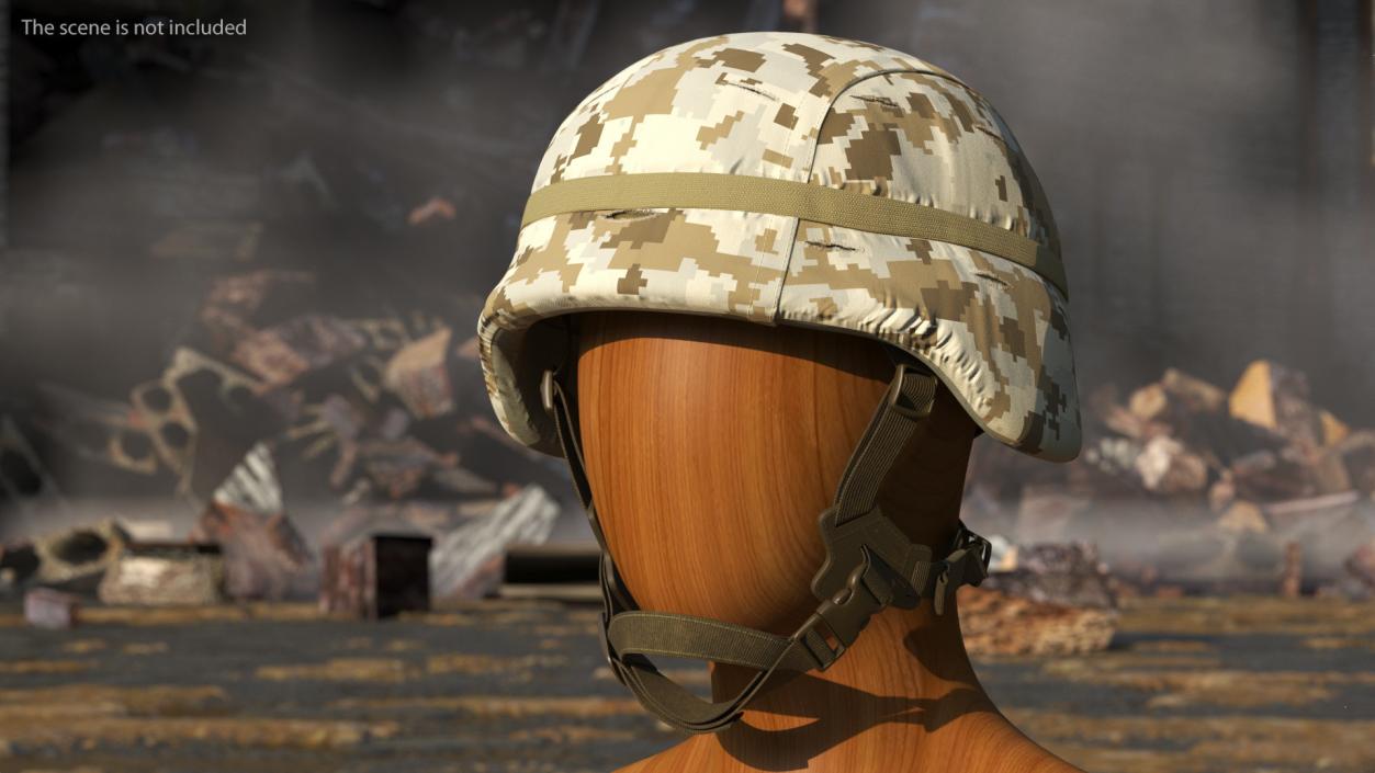 3D USMC Lightweight Helmet Desert Camo Cover