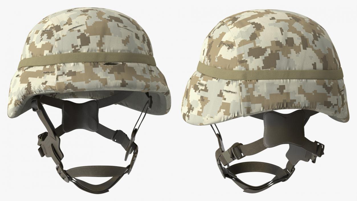 3D USMC Lightweight Helmet Desert Camo Cover