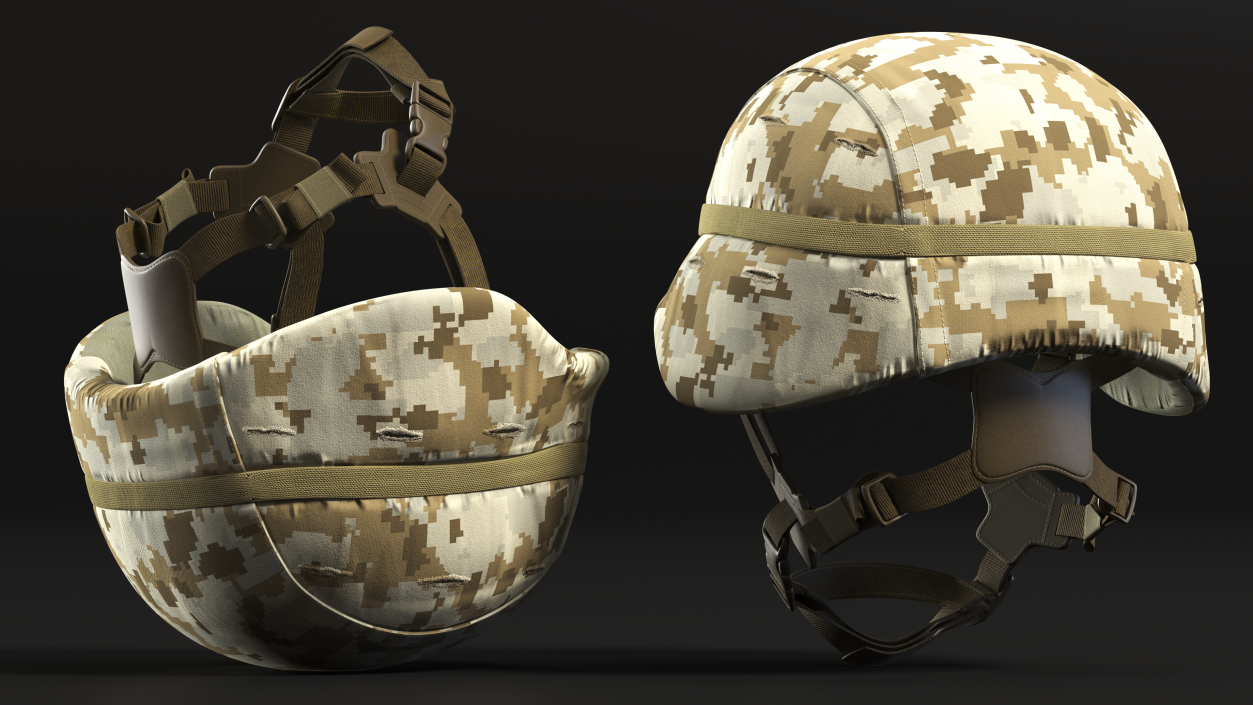 3D USMC Lightweight Helmet Desert Camo Cover