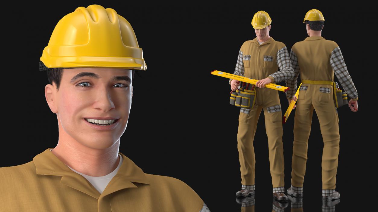 3D model Rigged Workers Collection