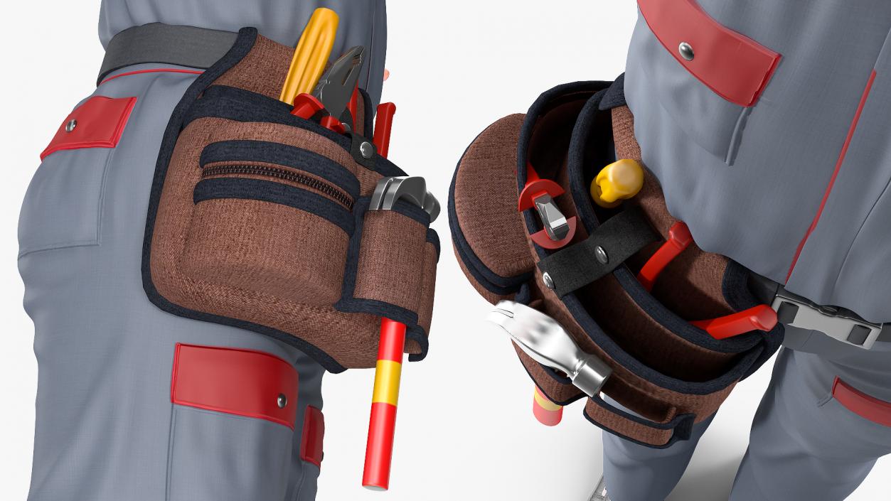 3D model Rigged Workers Collection