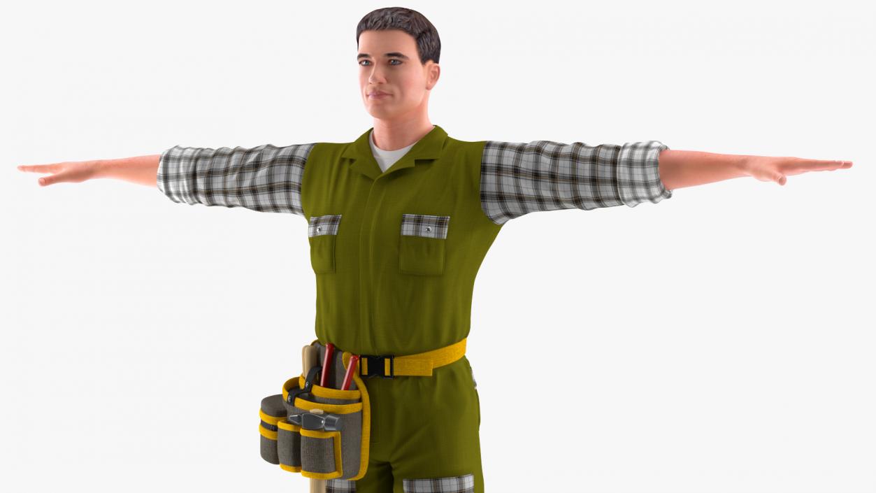 3D model Rigged Workers Collection