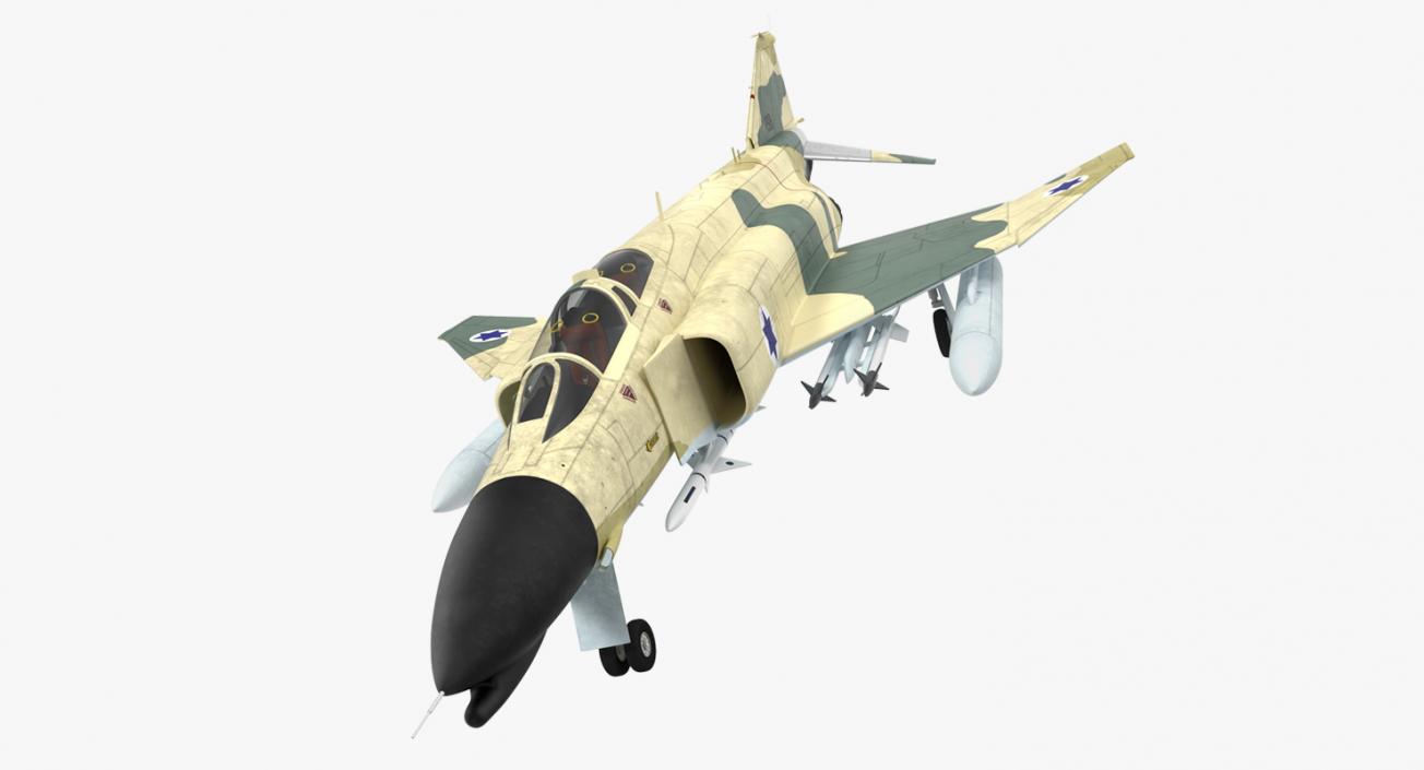 3D model F-4E Kurnass Israeli Air Force