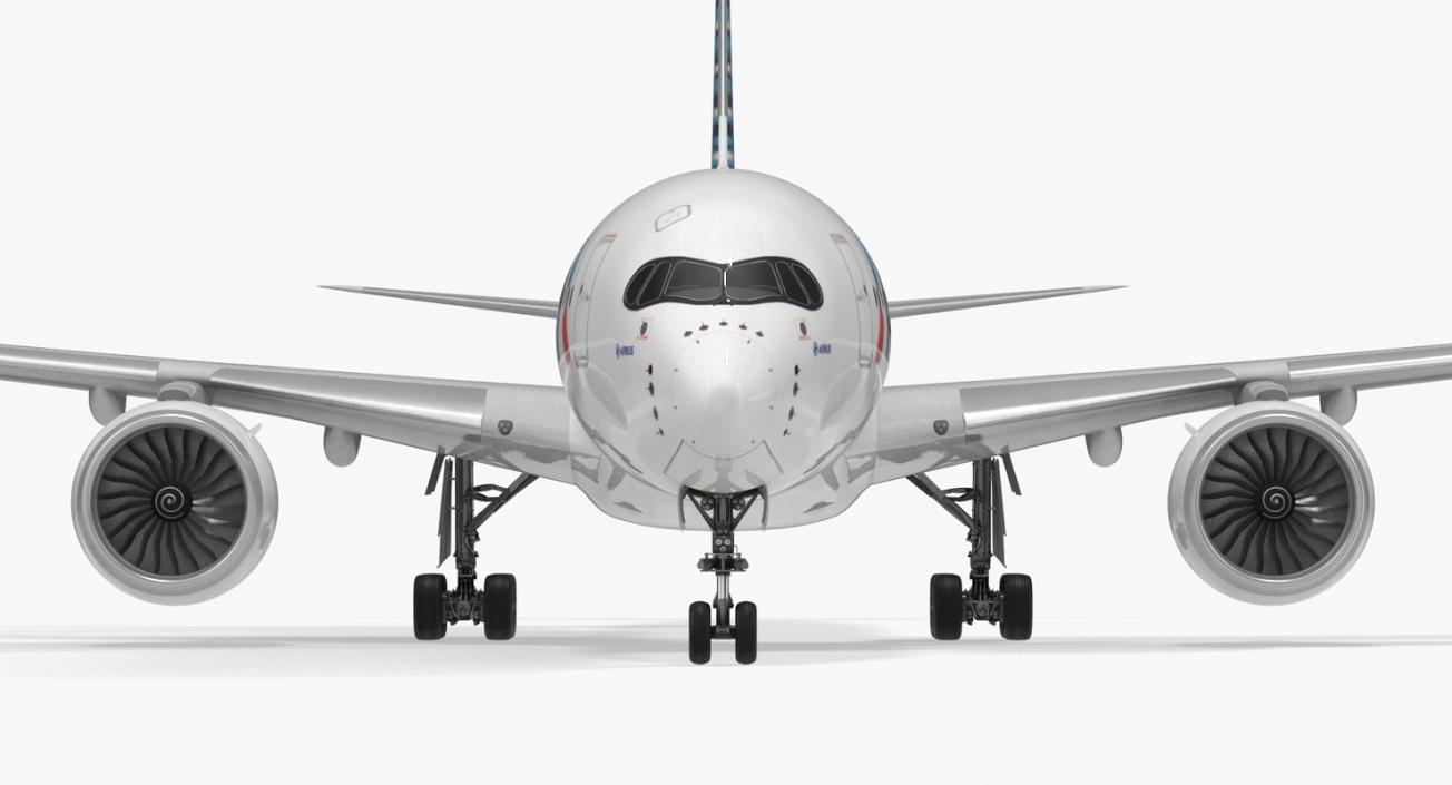 Airbus A350-1000 American Airlines 3D model