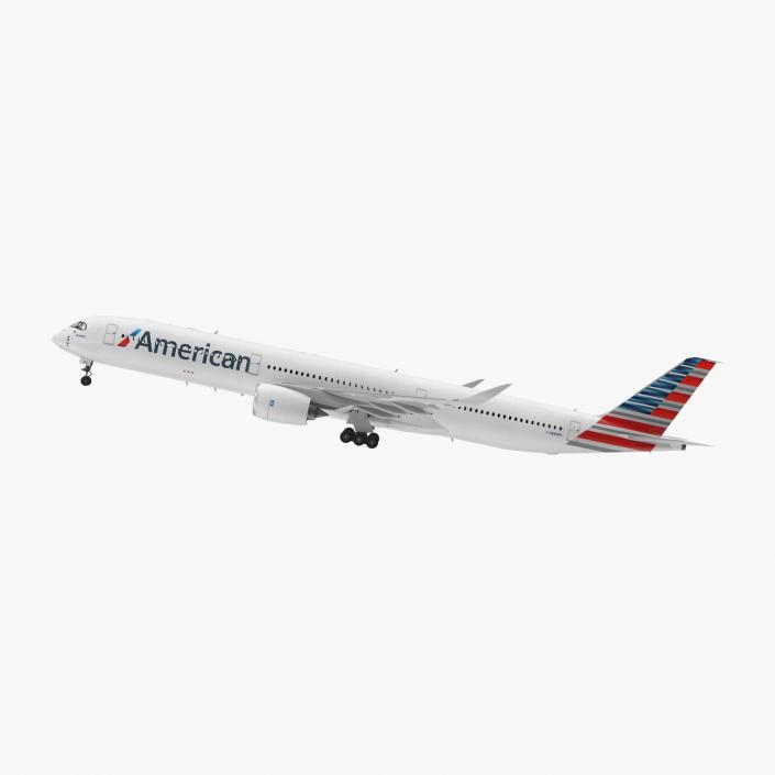 Airbus A350-1000 American Airlines 3D model