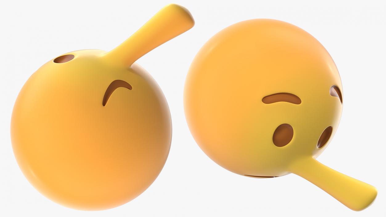 3D Lying Face Emoji