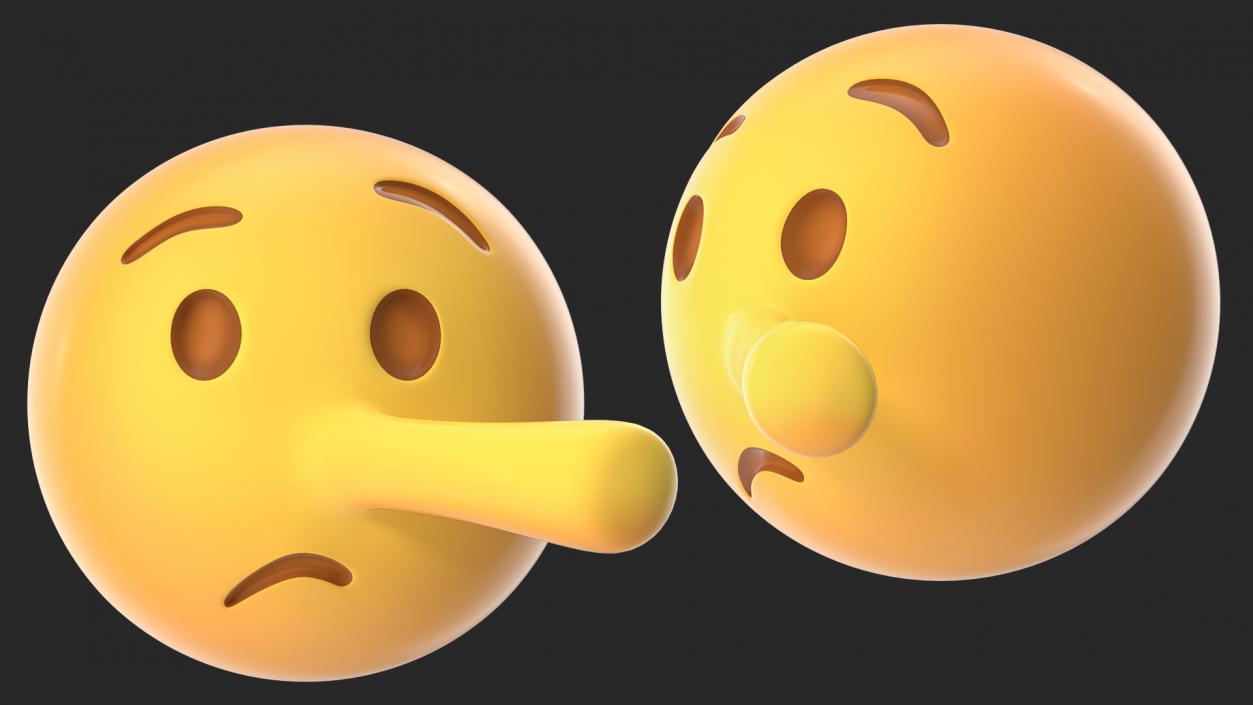 3D Lying Face Emoji