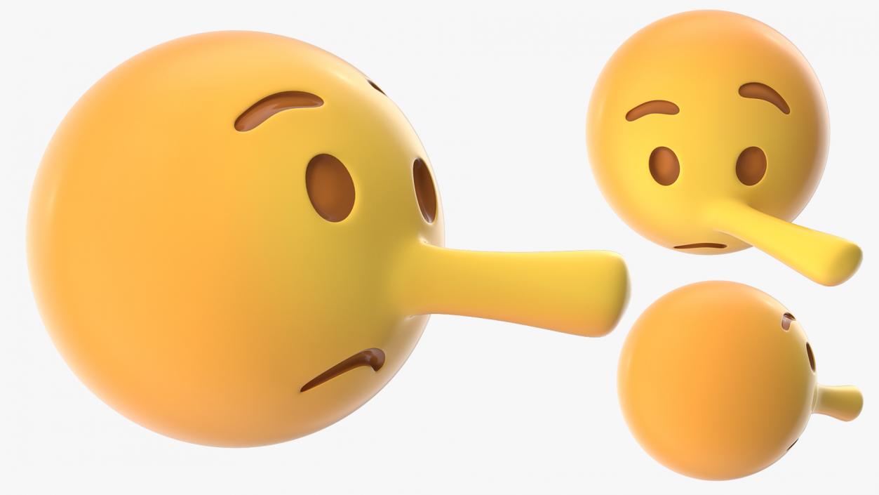 3D Lying Face Emoji