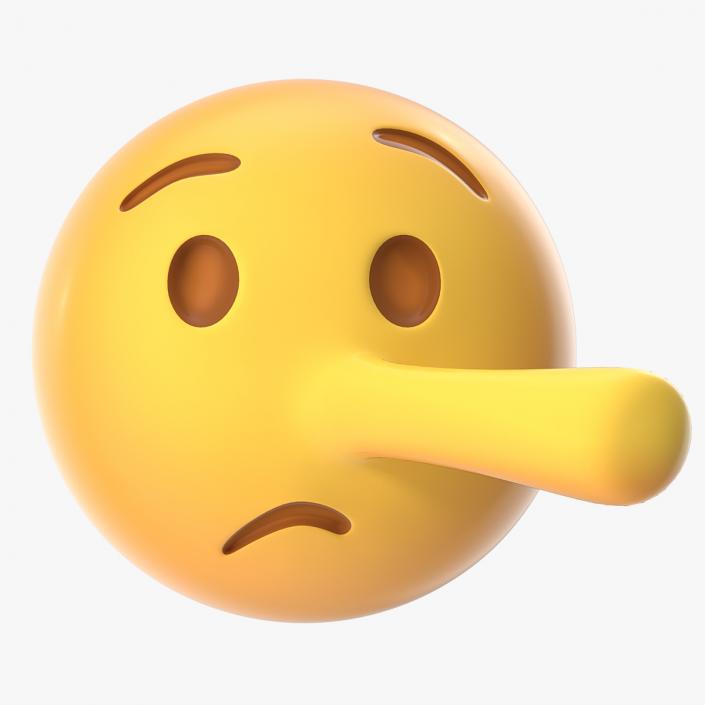 3D Lying Face Emoji