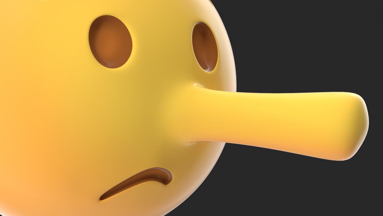 3D Lying Face Emoji