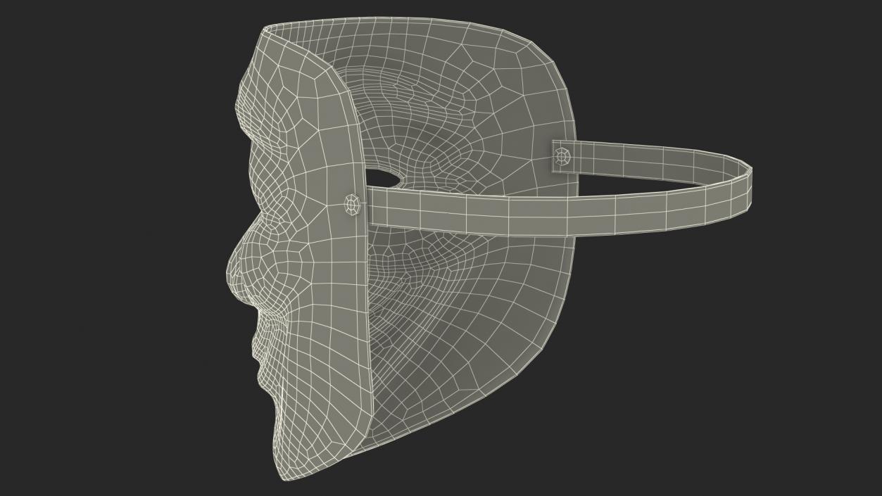 3D Anonymous Mask with Teardrop model