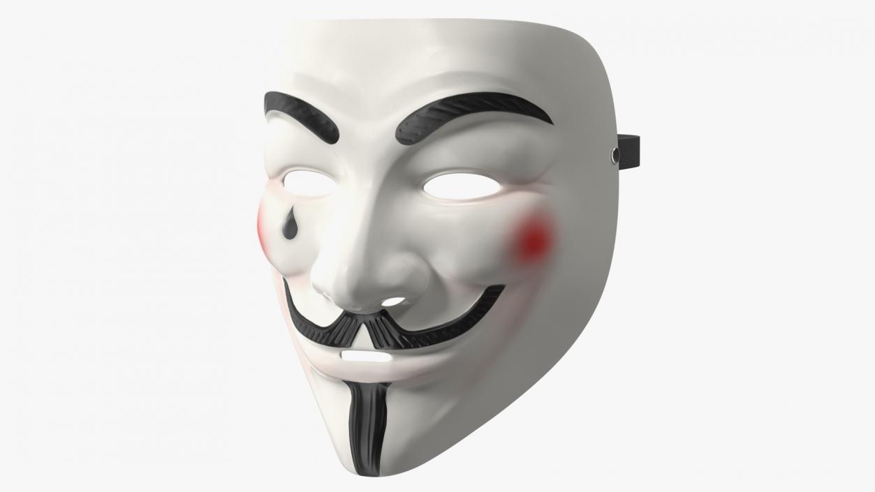 3D Anonymous Mask with Teardrop model