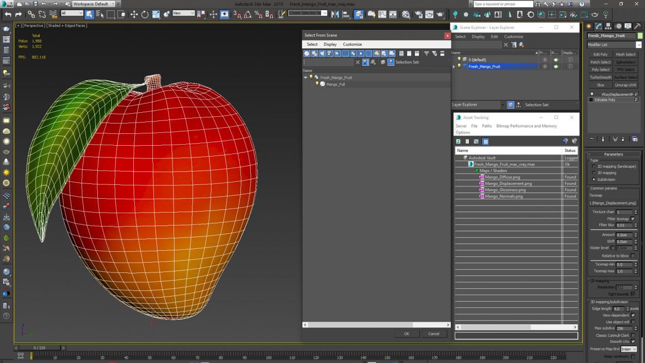 Fresh Mango Fruit 3D